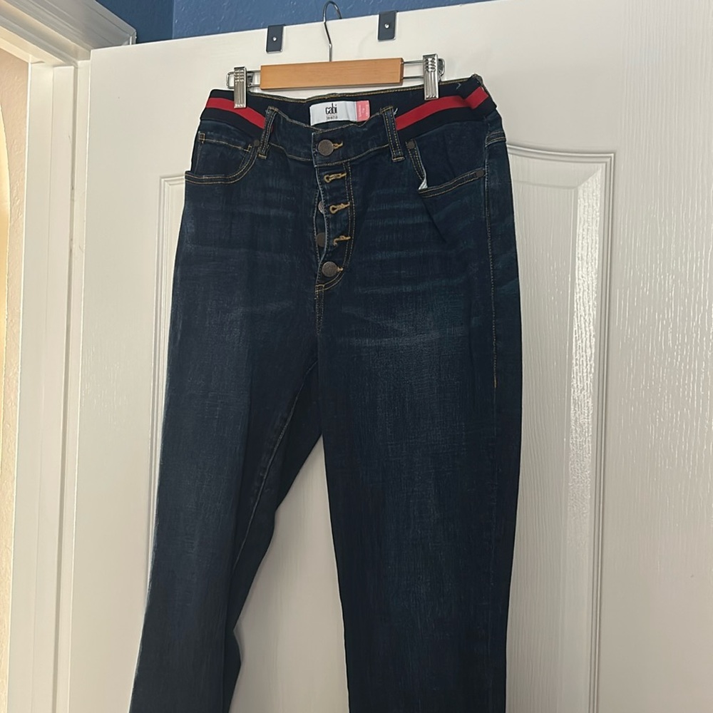 Cabi buttonfly skinny jeans, size 12